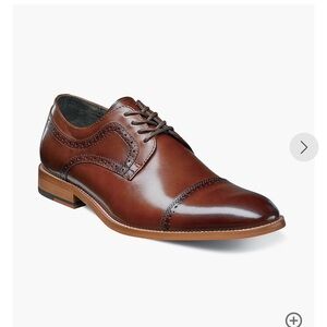 Stacy Adams Dickinson Cap Toe Oxford sz 13 Cognac